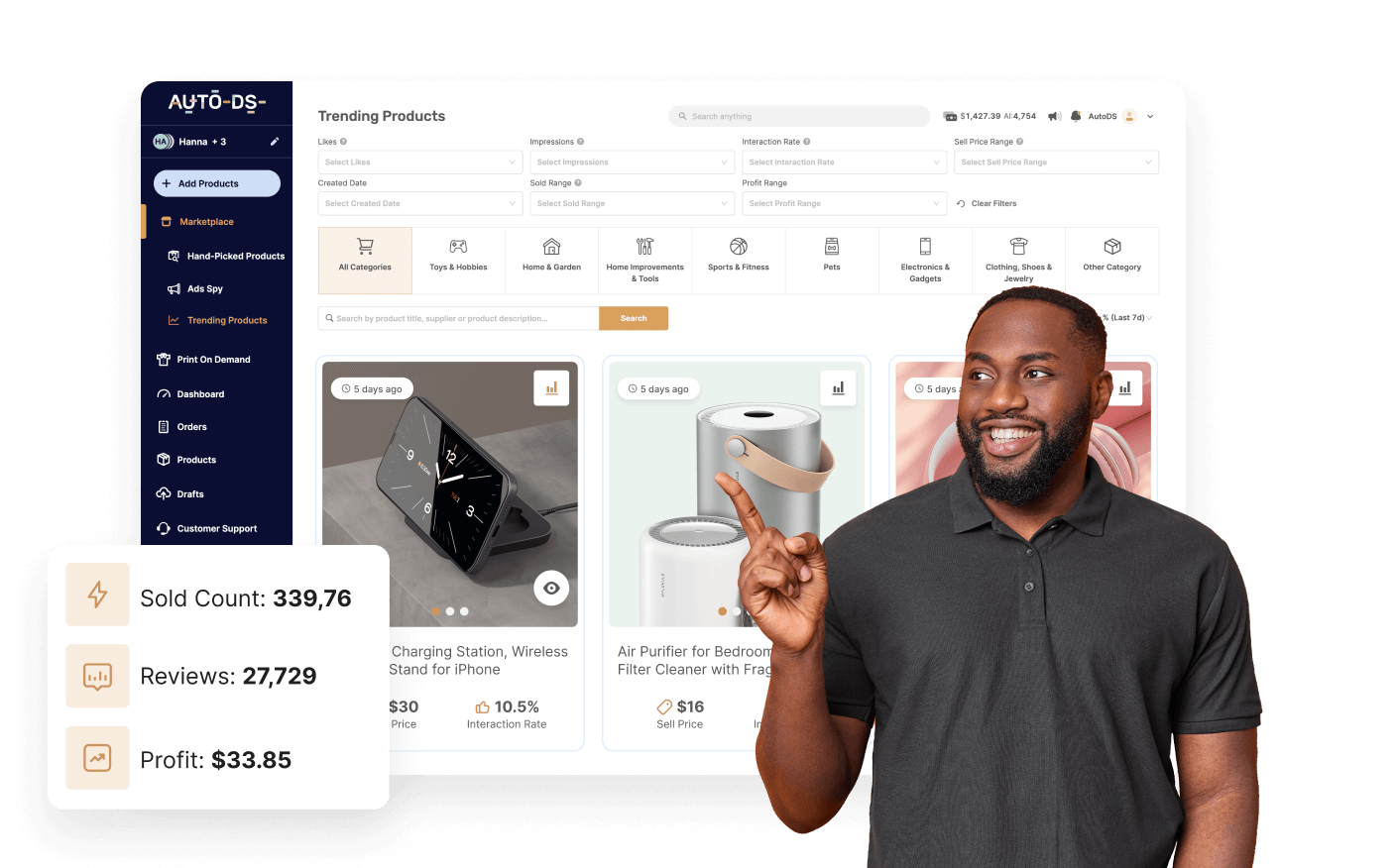AutoDS Trending Products Comparison